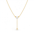 Single Pearl Adjustable Lariat Necklace