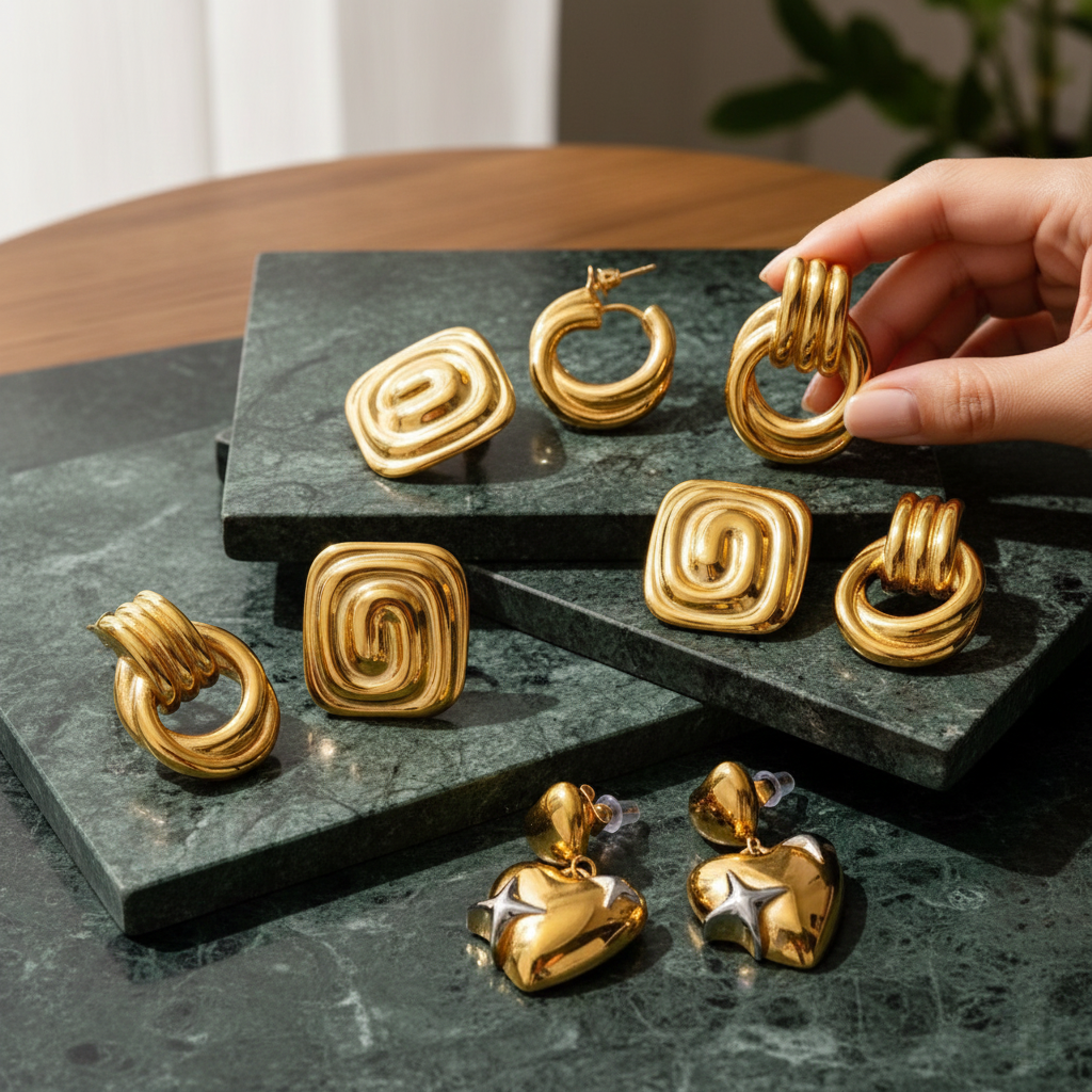 The 'Everyday Knot' Minimalist Gold Stud Earrings