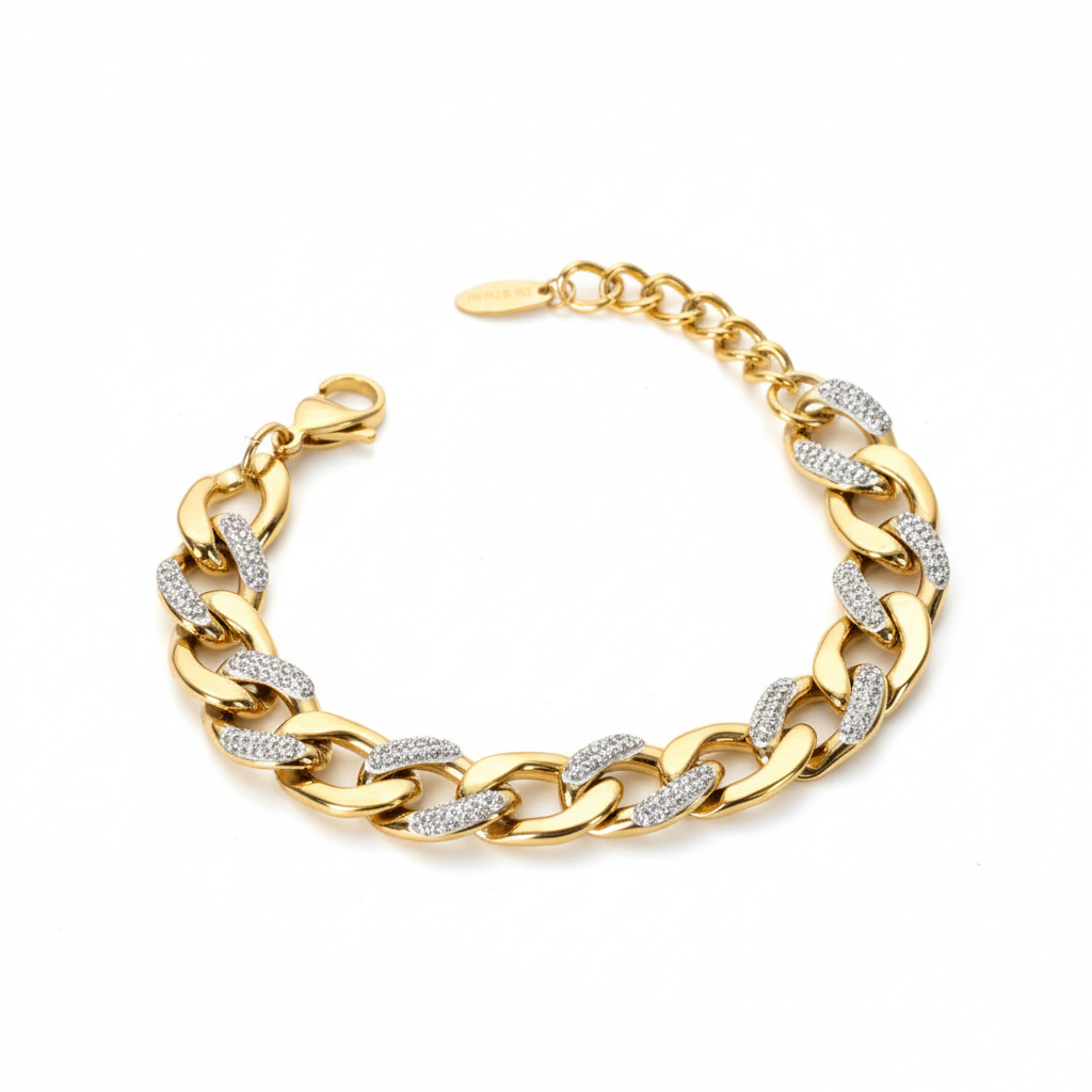 Classic Cuban Link Gold Bracelet