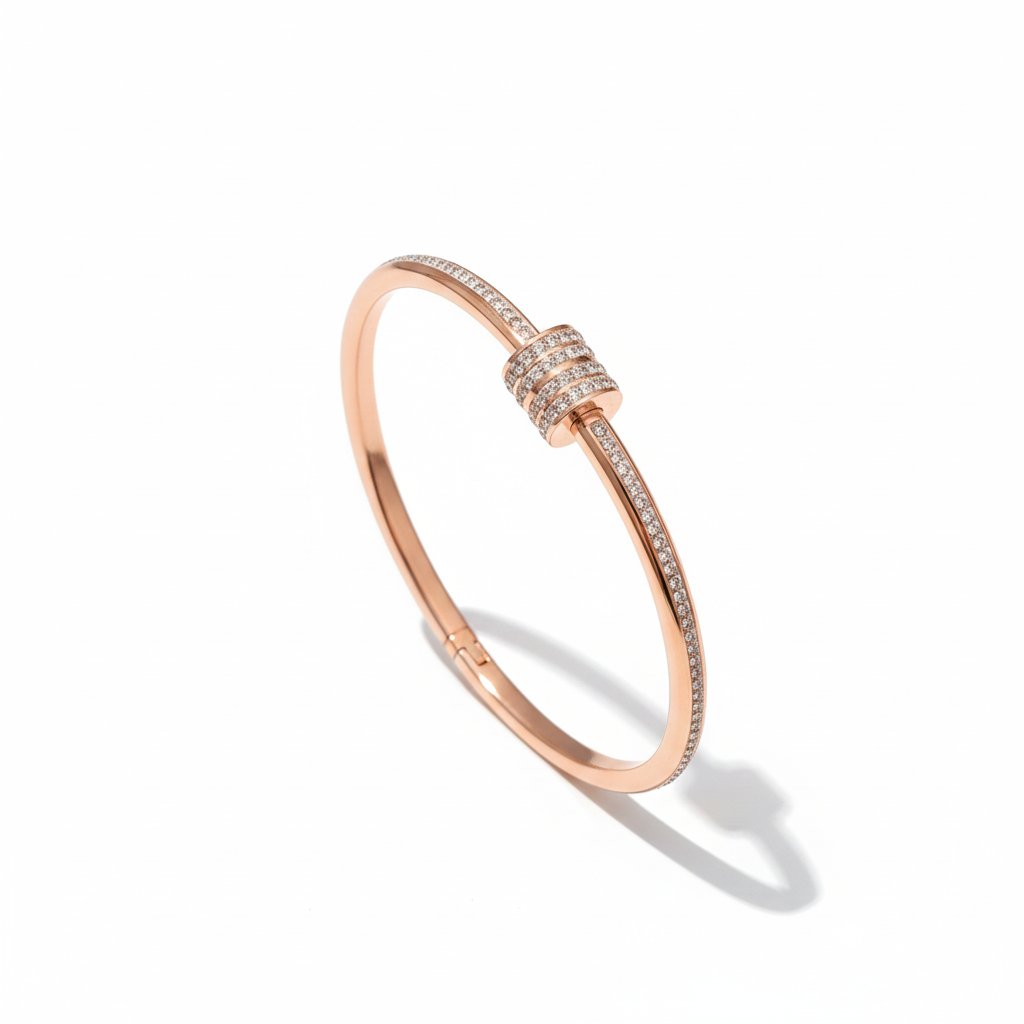 Minimalist Gold Zircon Chain Bracelet