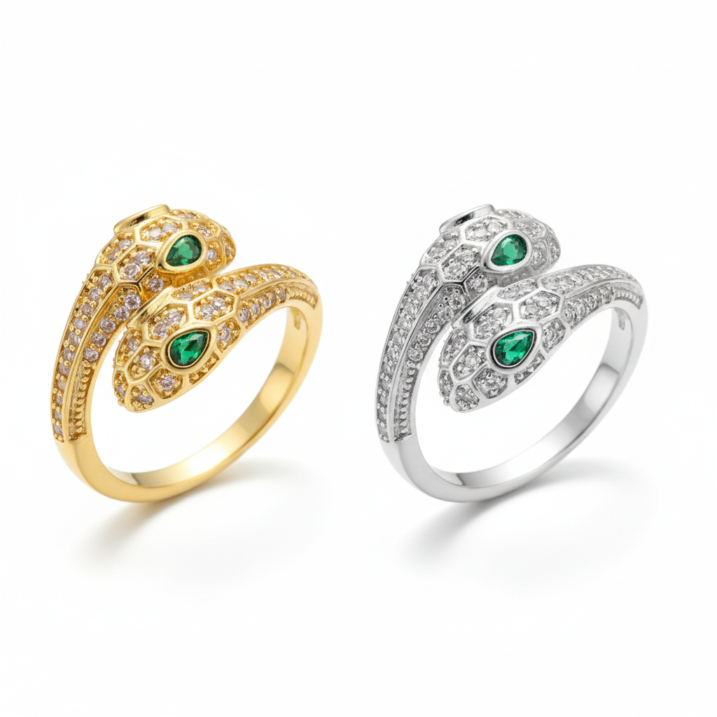 Coiled Snake Statement Ring