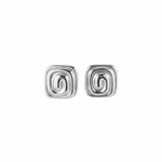 The 'Everyday Knot' Minimalist Square Gold Stud Earrings
