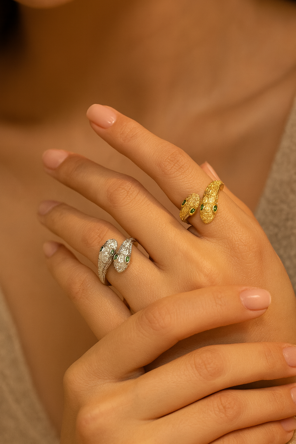 Coiled Snake Statement Ring