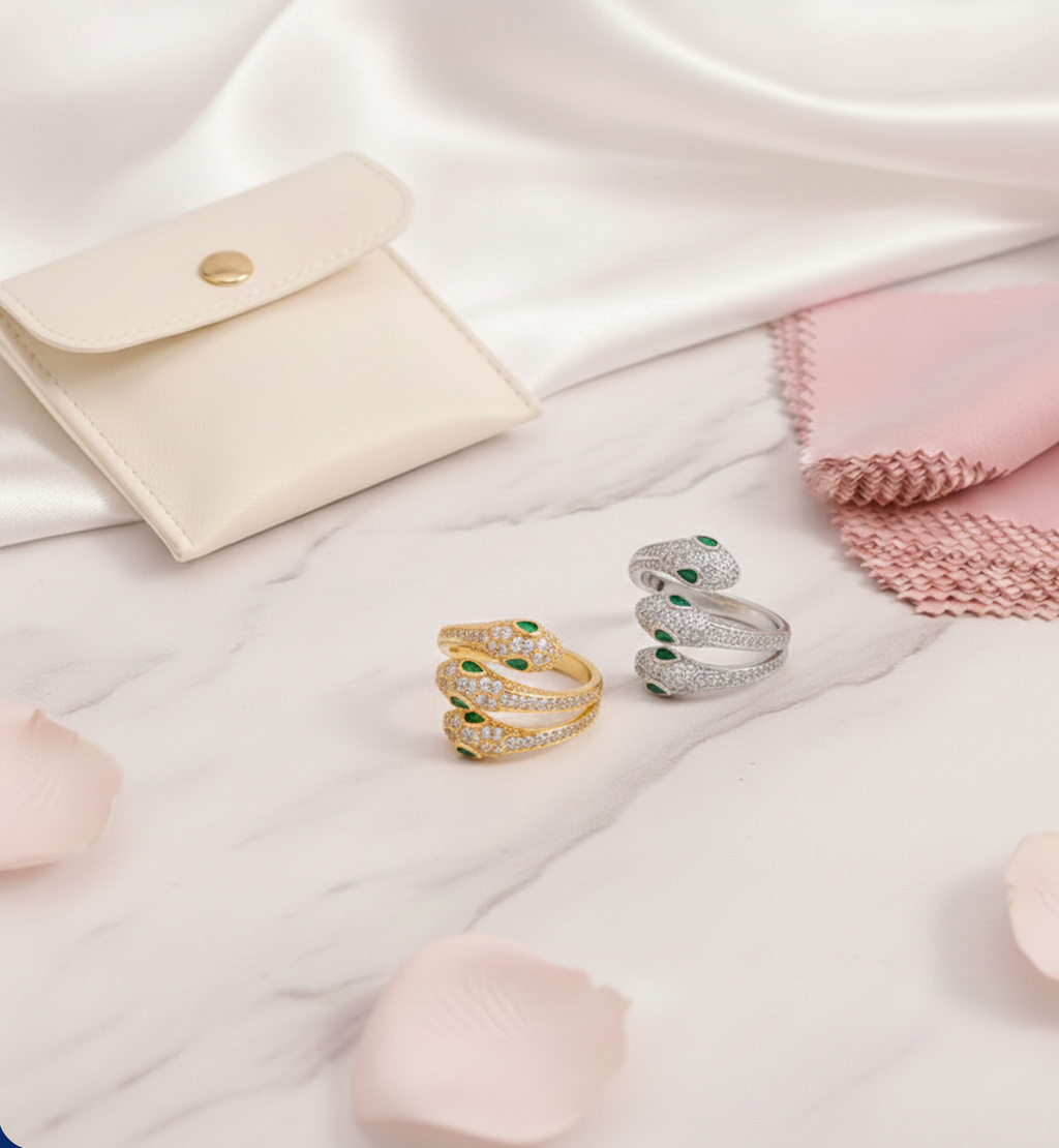 Coiled Snake Statement Ring