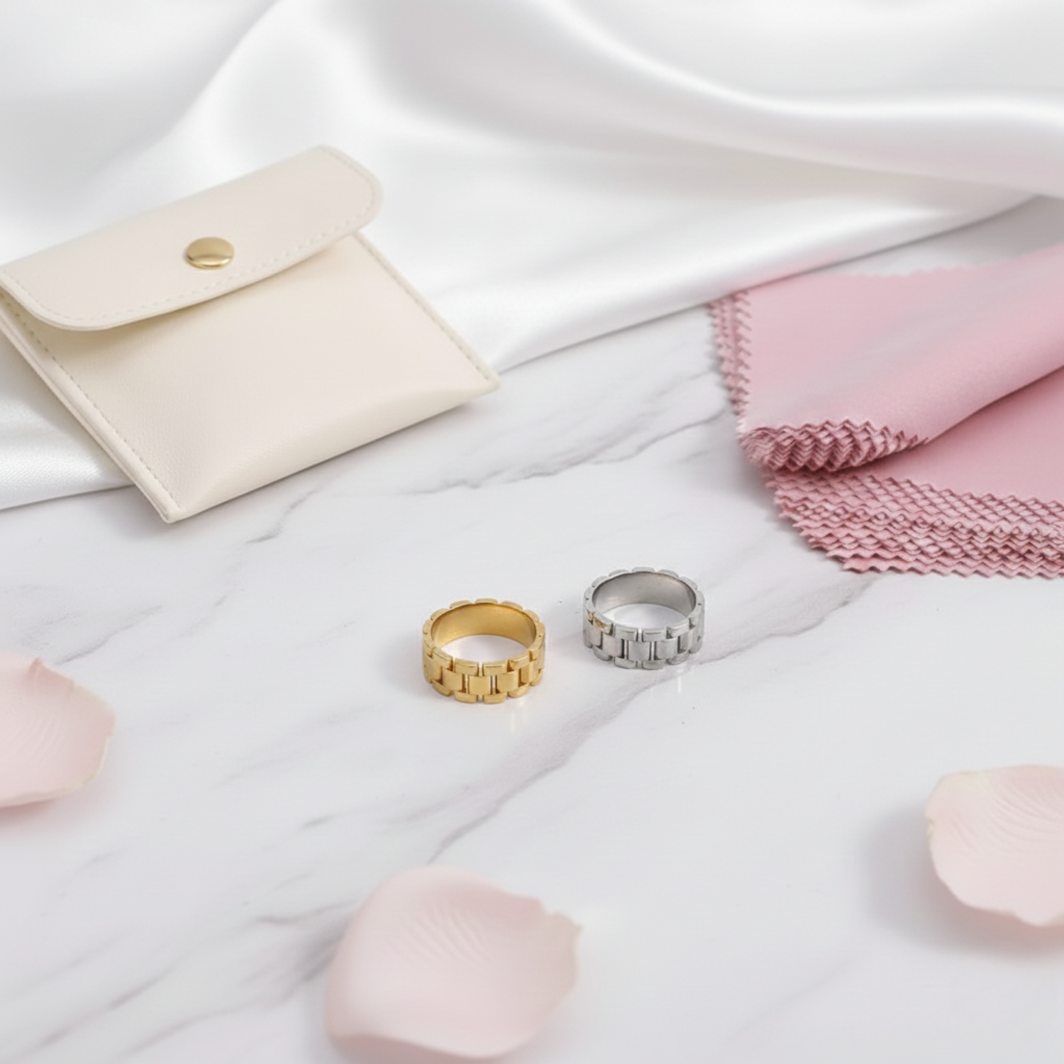 Watch Link Style Band Ring