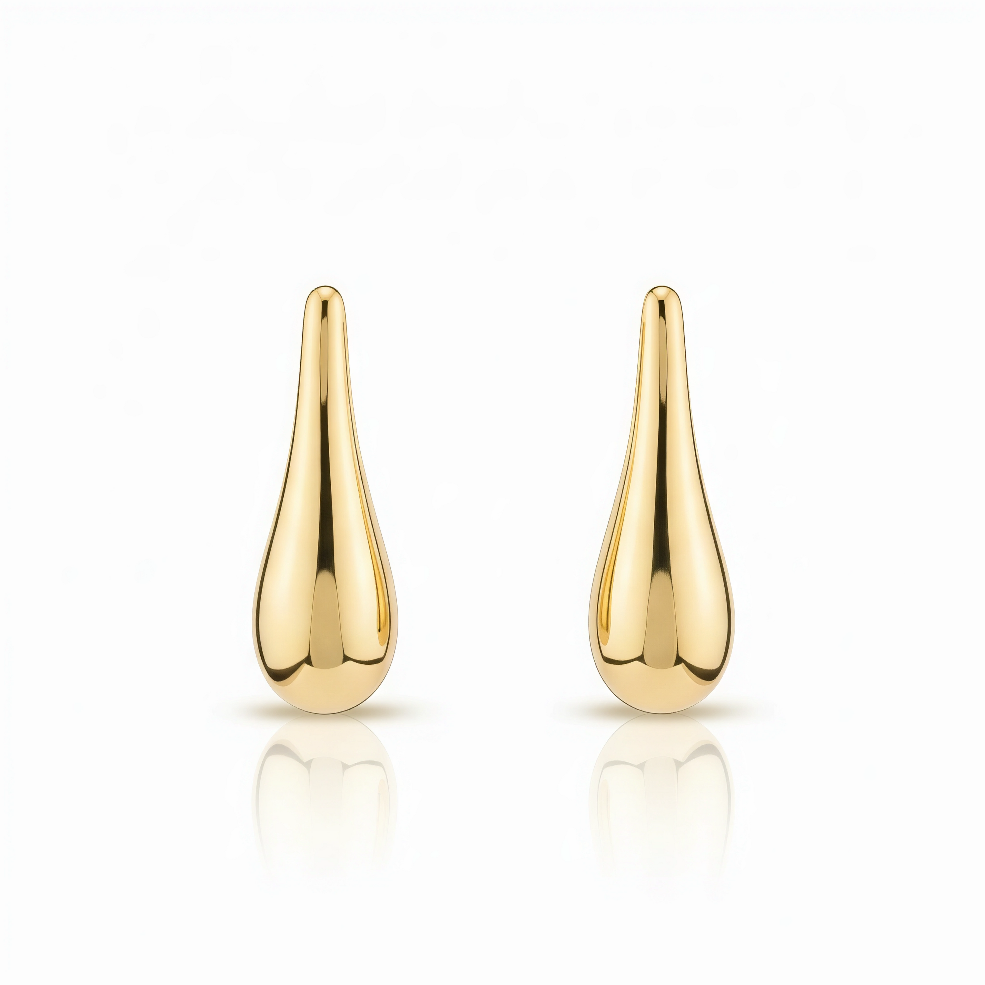 Bold High-Polish Drop Earrings