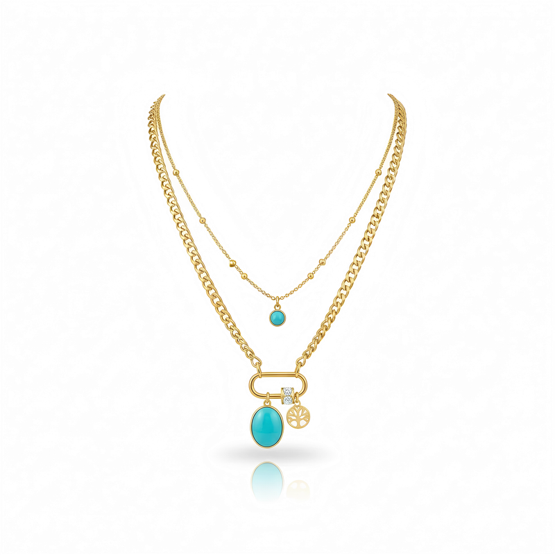 Azure Harbor Layered Necklace