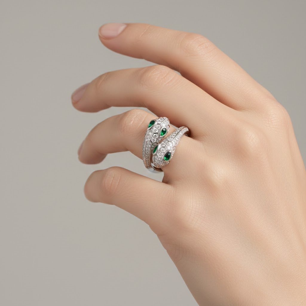 Coiled Snake Statement Ring