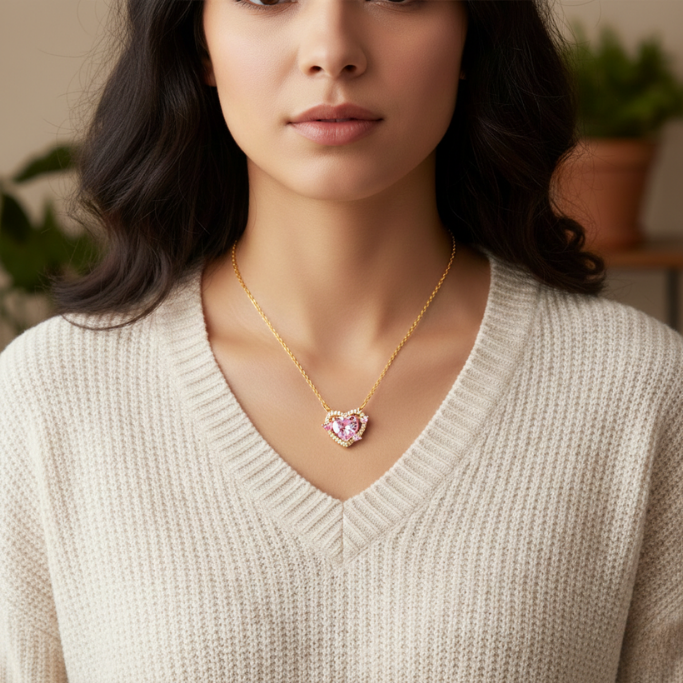 Amour Glow Heart Necklace