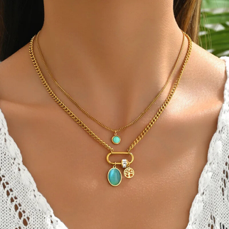 Azure Harbor Layered Necklace