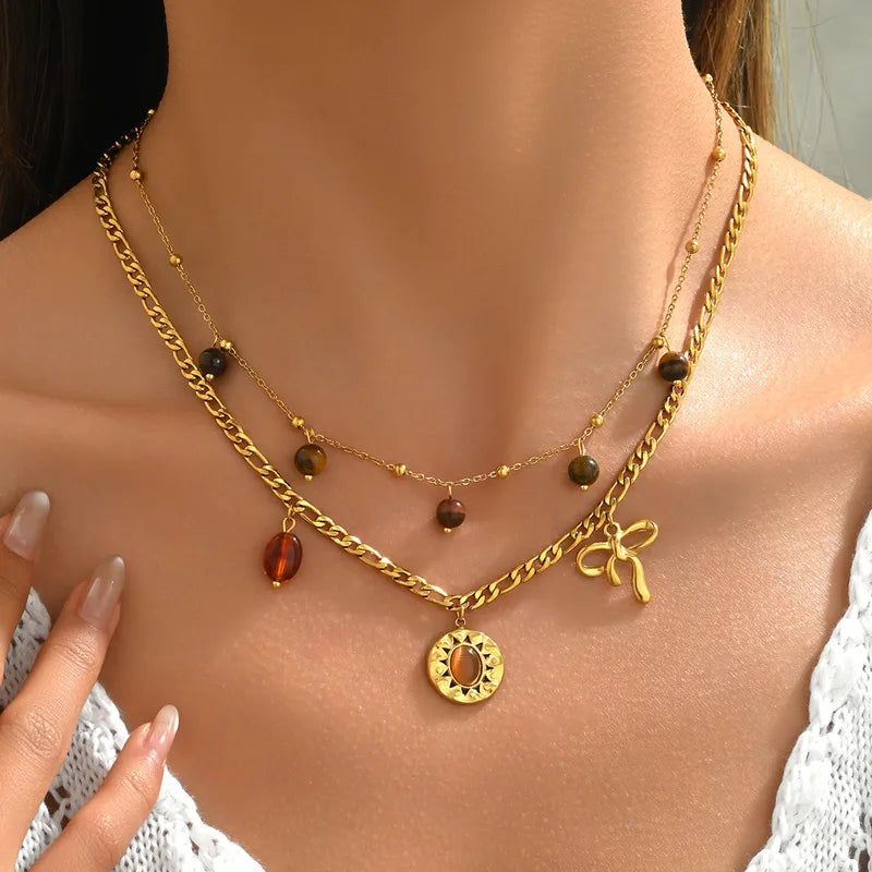 Solis & Bow Double Layered Necklace